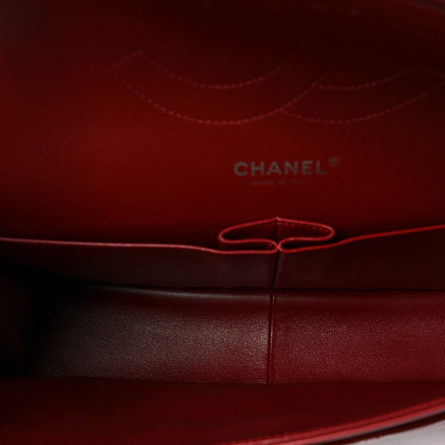 Chanel Patent Quilted Jumbo Double Flap Dark Red 4 of 7