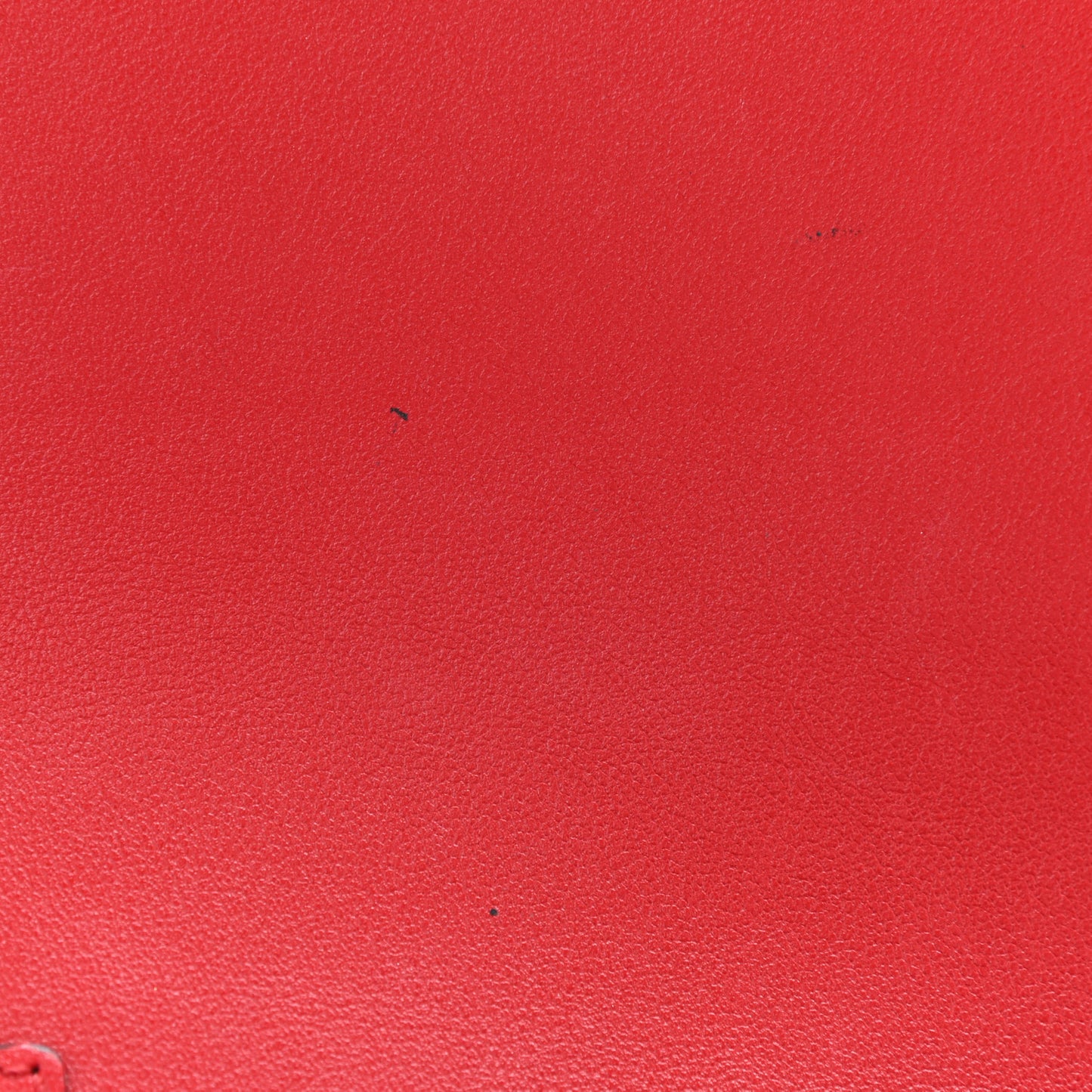 Calfskin VLogo Inlay Chain Pouch Rouge Pur White