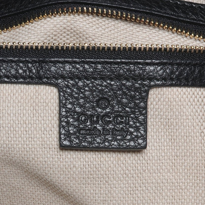 Gucci Pebbled Calfskin Medium Soho Shoulder Bag Black 6 of 7