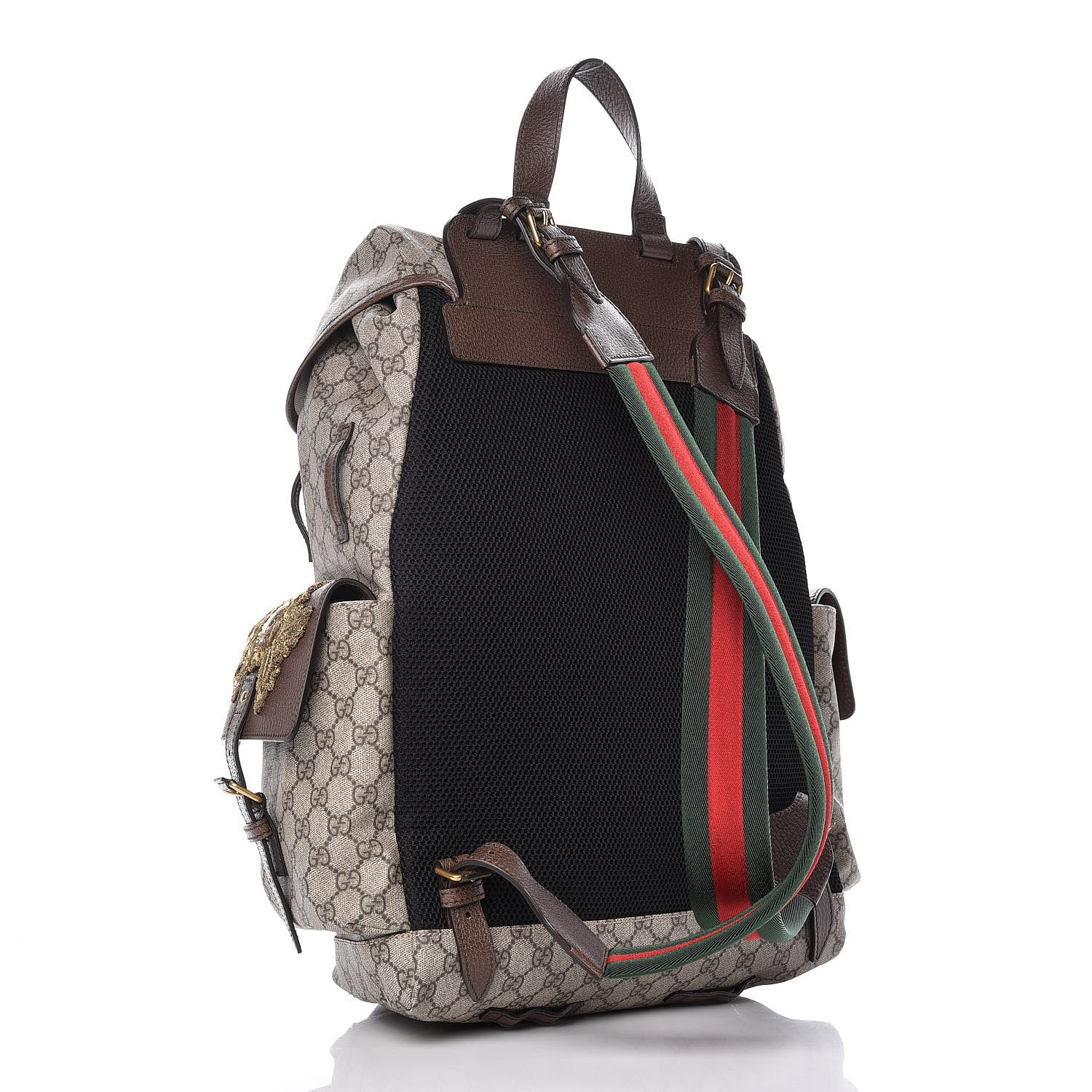 Gucci GG Supreme Monogram Embroidered Flap Backpack 3 of 10
