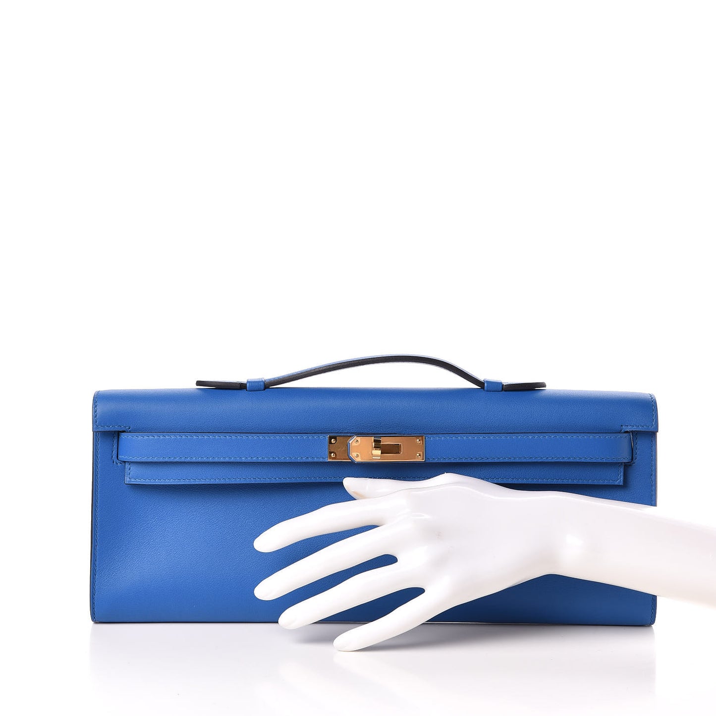 Swift Kelly Cut Clutch Pochette Bleu Zanzibar