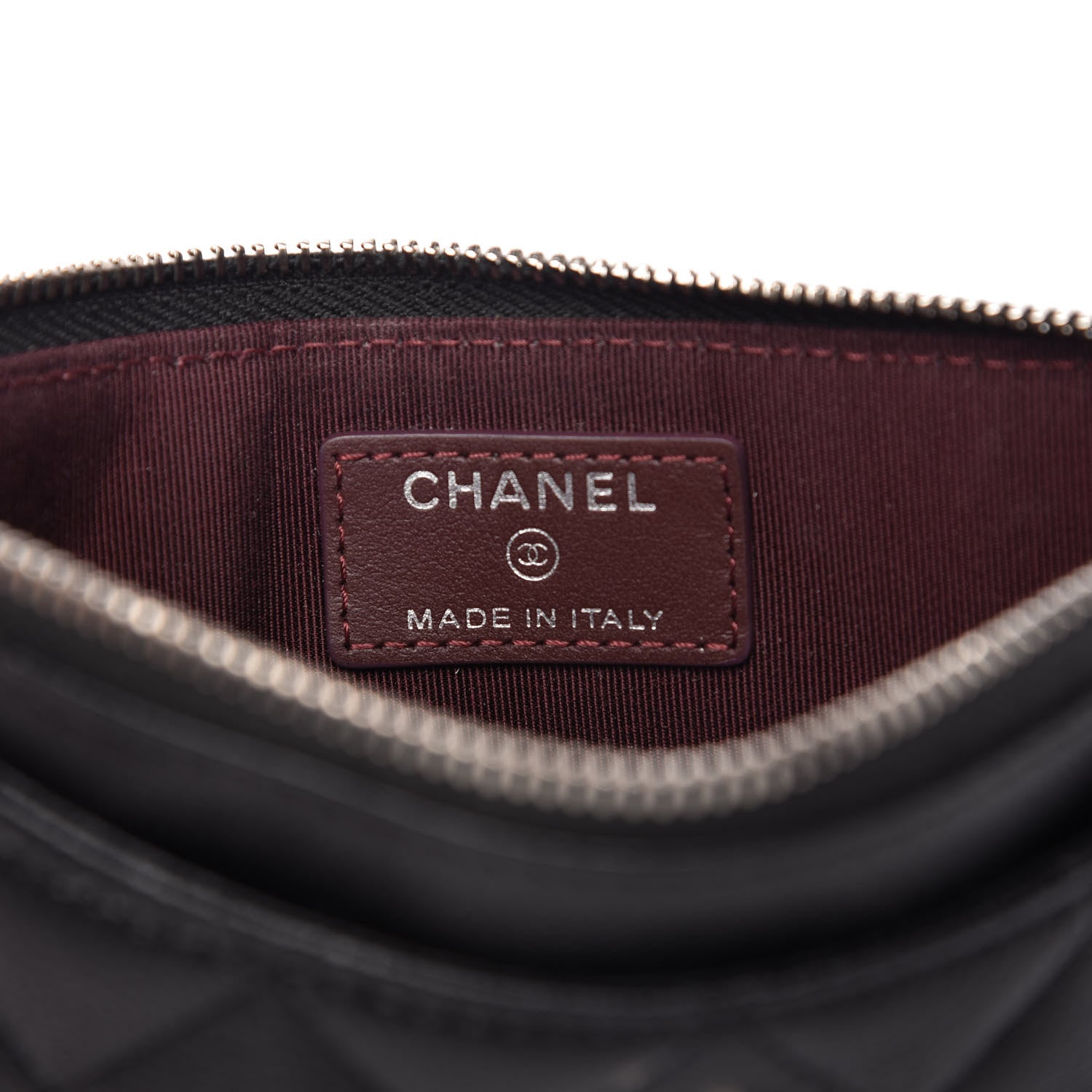 Chanel Caviar Quilted Classic Zip Pouch Black 6 of 8