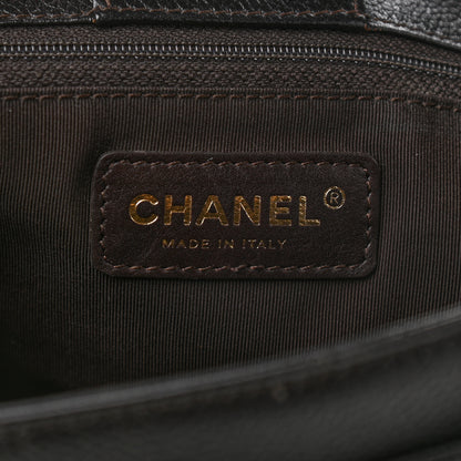 Chanel Calfskin Cerf Executive Shopper Tote Brown 5 of 11
