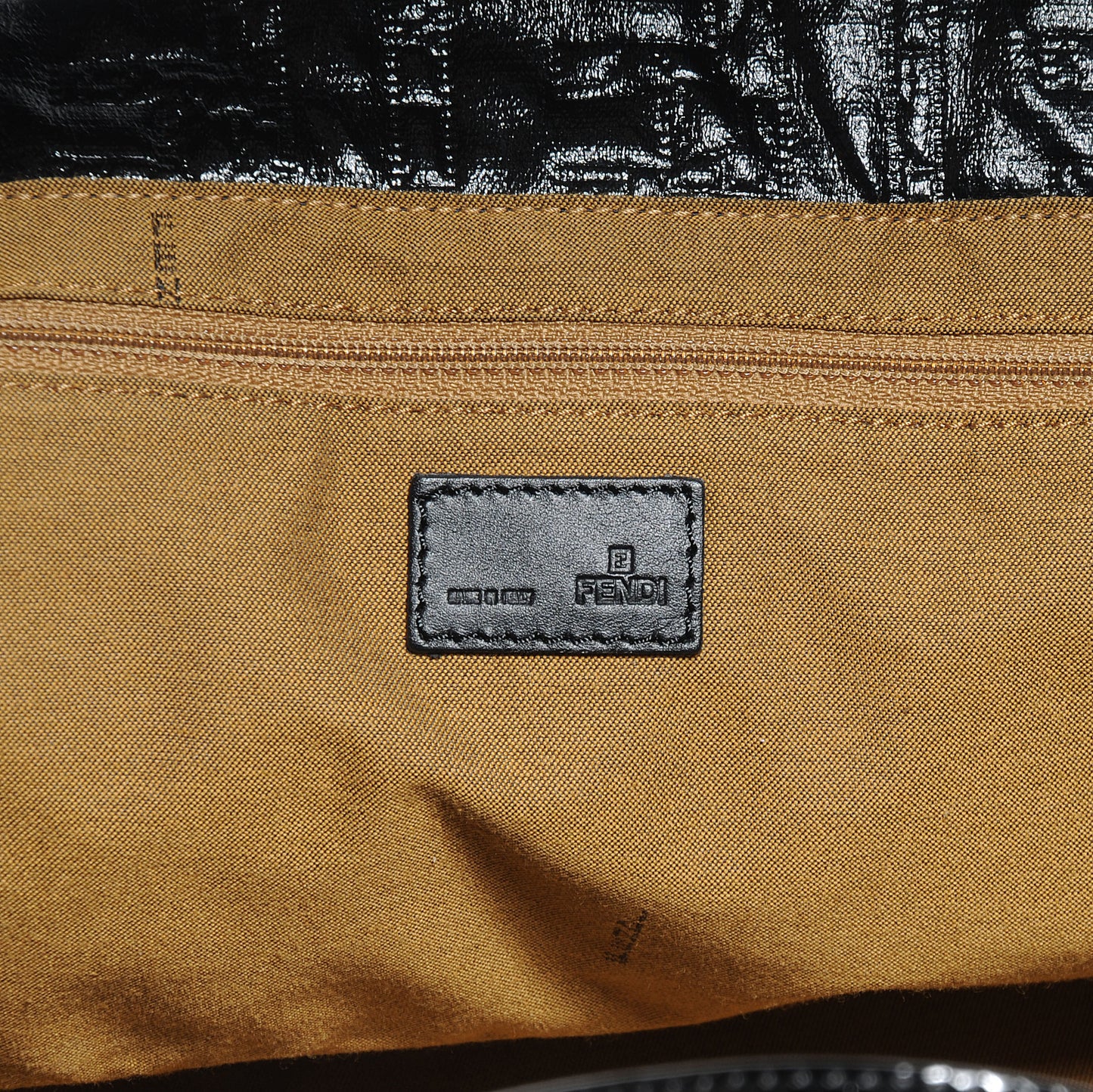 Patent Logo Embossed Tote Black