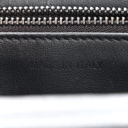 Christian Dior Metallic Patent Micro-Cannage Diorama Wallet on Chain Pouch Onyx Black 7 of 13