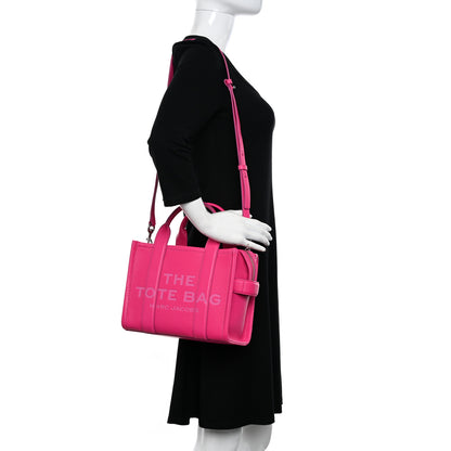 Marc Jacobs Grained Calfskin Small The Tote Bag Hot Pink 2 of 11