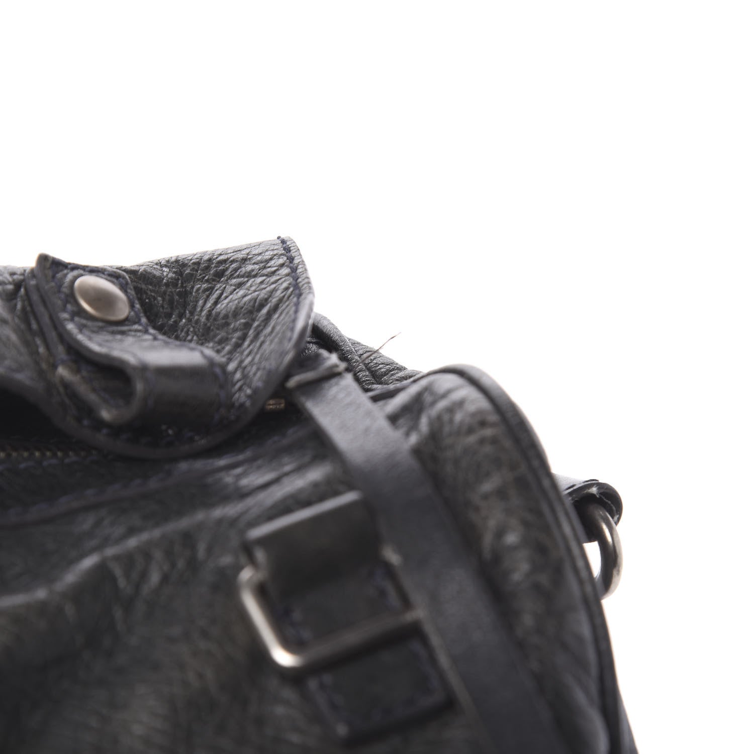 Balenciaga Agneau Classic Hardware Small Squash Duffel Bag Anthracite 11 of 24