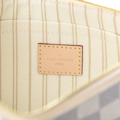 Louis Vuitton Damier Azur Neverfull MM GM Pochette 6 of 8