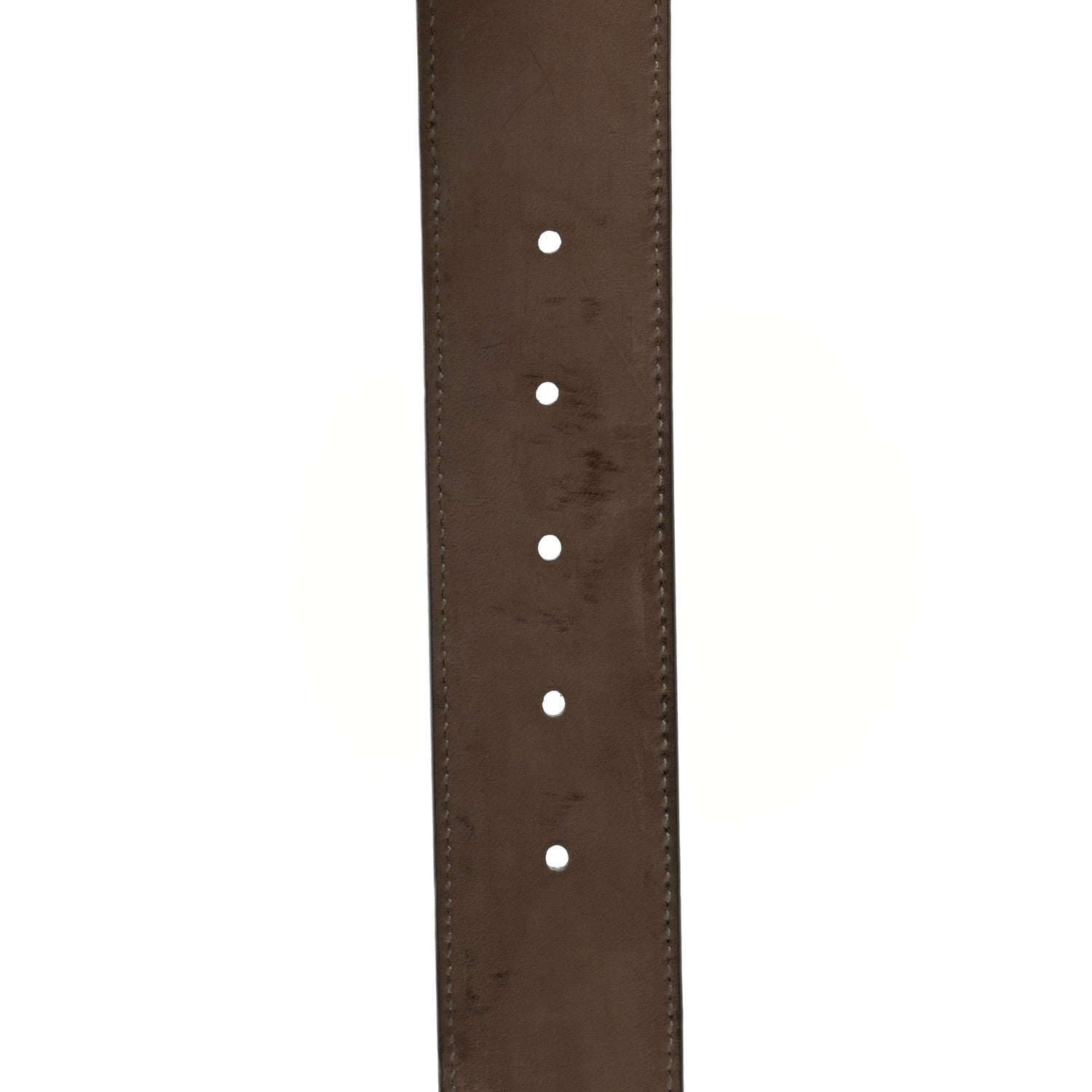 Gucci GG Supreme Monogram Selleria Calfskin Interlocking G 40mm Belt 85 34 Beige Ebony Cocoa 4 of 4