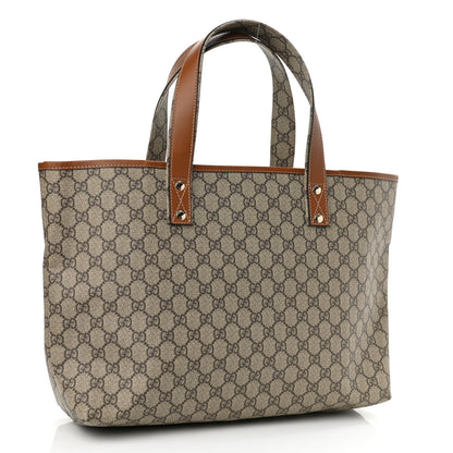 Gucci GG Plus Monogram Medium Signature Web Loop Tote Brown 3 of 10