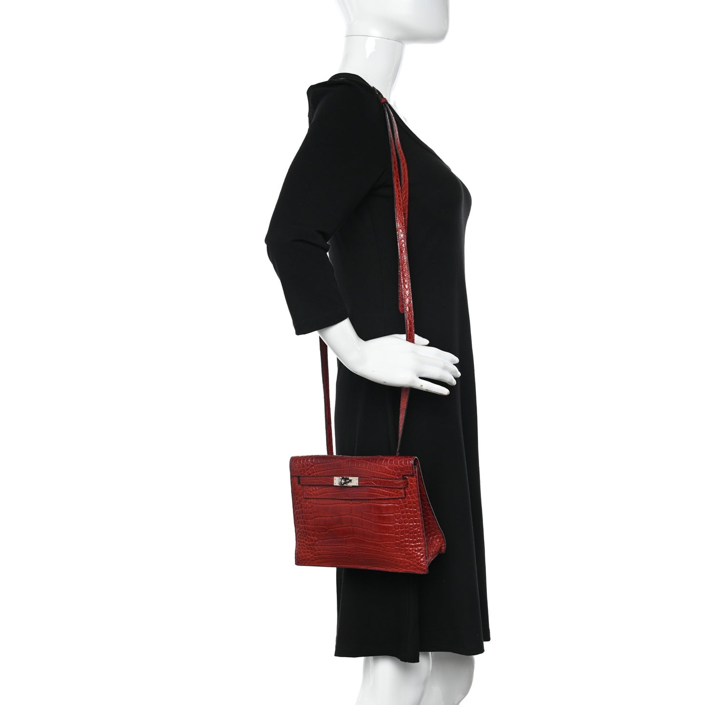 Matte Alligator Kelly Danse Belt Bag Braise