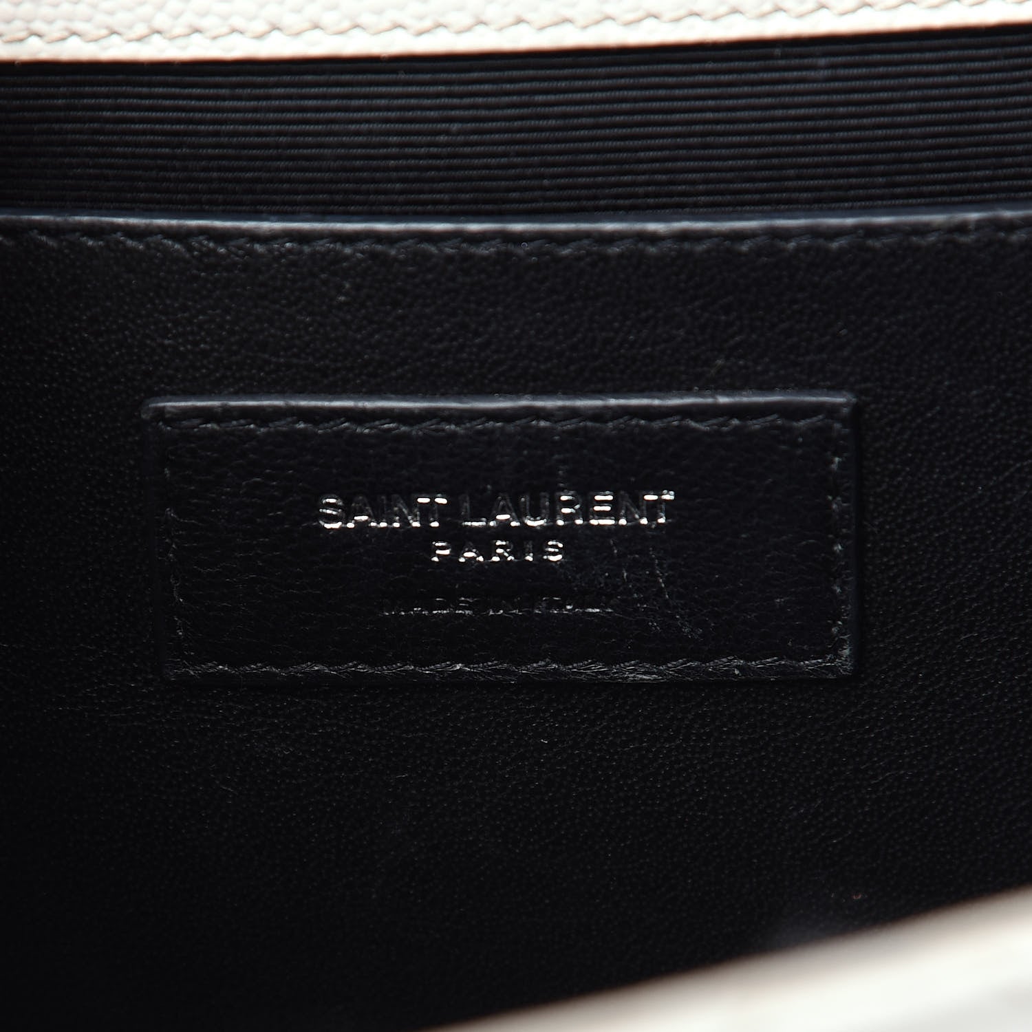 Saint Laurent Grain De Poudre Textured Mixed Matelasse Medium Triquilt Monogram Satchel Porcellana 6 of 14