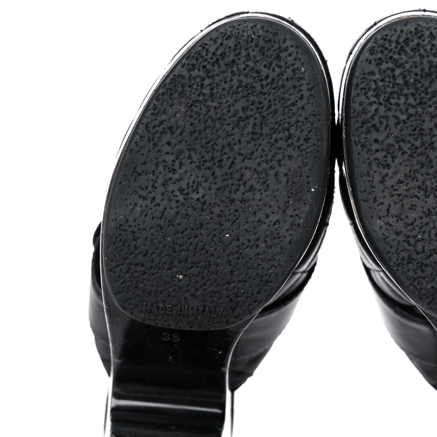 Chanel Lambskin Quilted CC Turn Lock Clogs 36 Black 6 of 16