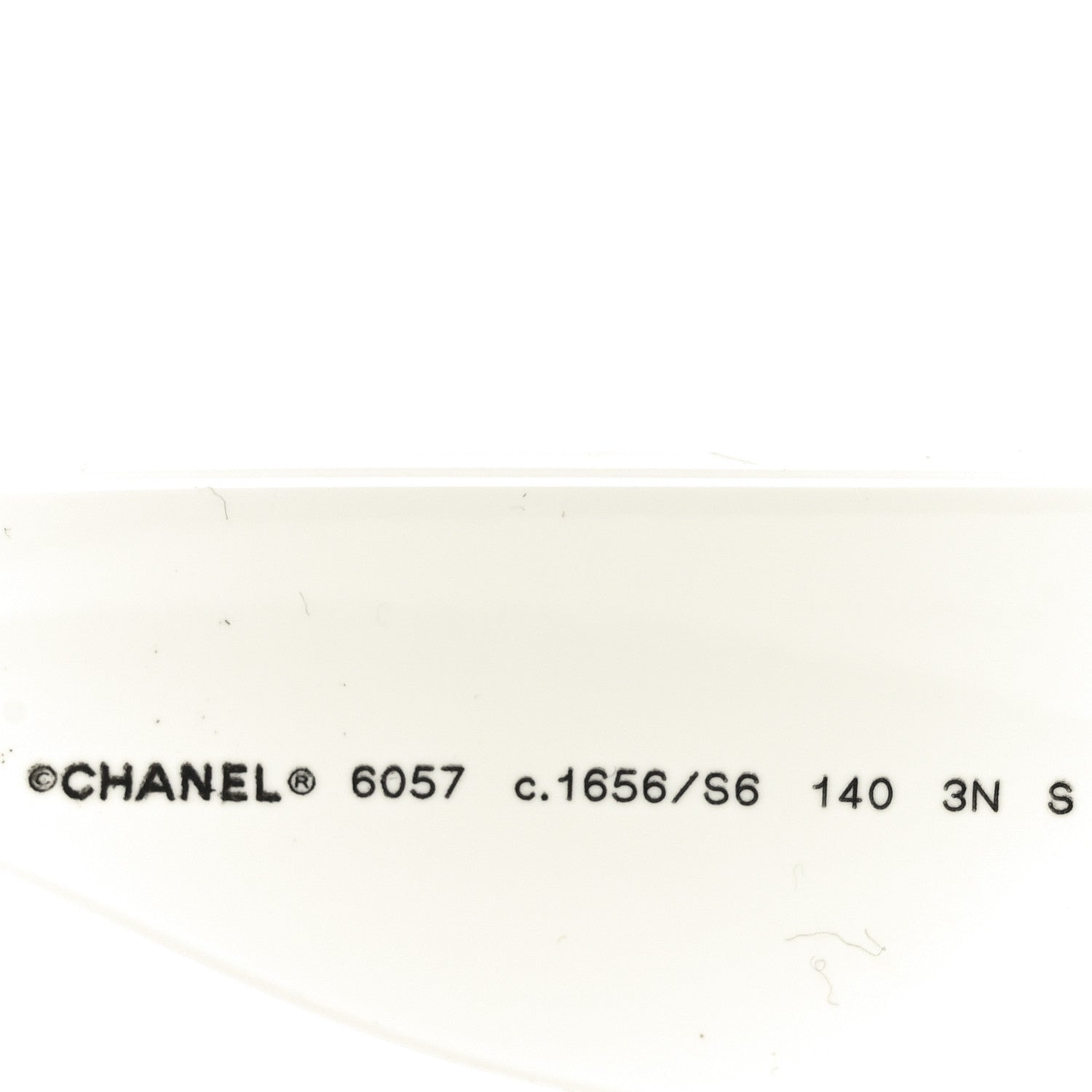 Chanel Acetate Cat Eye Sunglasses 6057 Black White 6 of 7