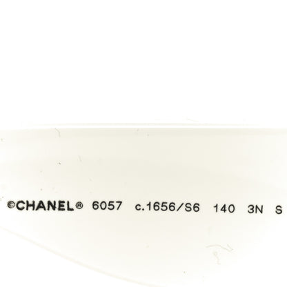 Chanel Acetate Cat Eye Sunglasses 6057 Black White 6 of 7