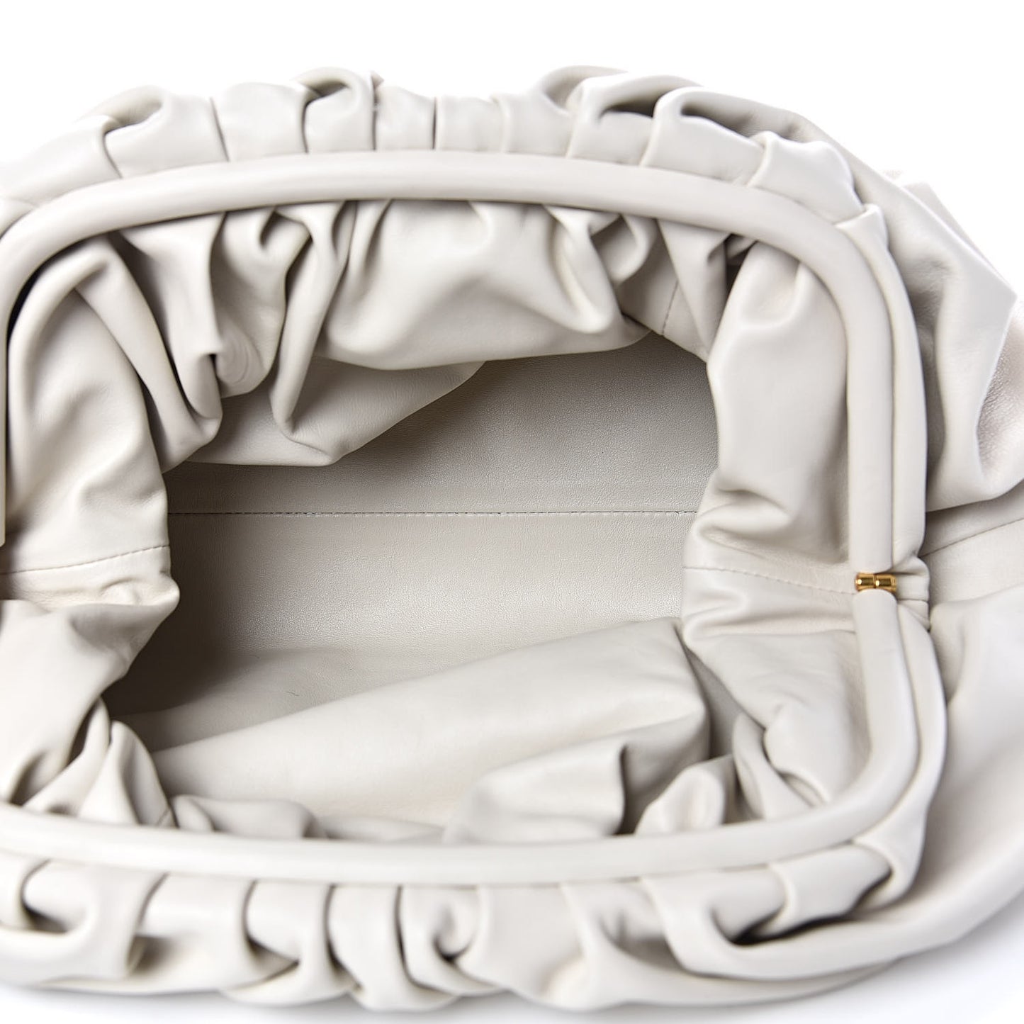 Smooth Butter Calf The Pouch Oversized Clutch Mist