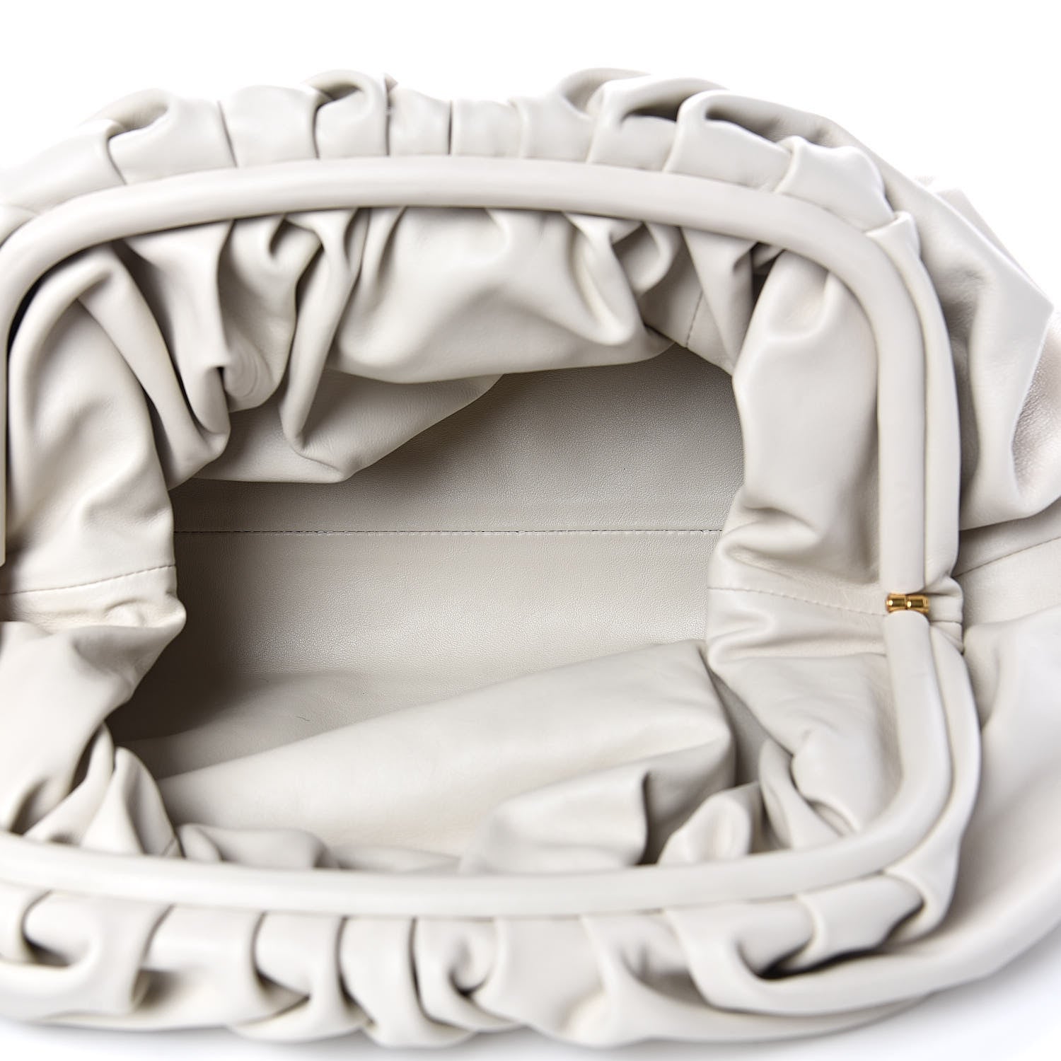Bottega Veneta Smooth Butter Calf The Pouch Oversized Clutch Mist 5 of 11