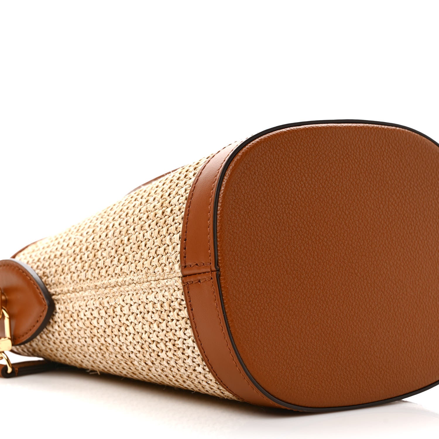 Louis Vuitton Kitted Raffia Petit Bucket Caramel 7 of 9