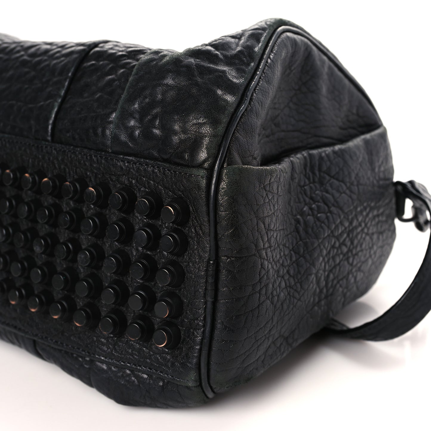 Pebbled Lambskin Rockie Black Matte Black Hardware