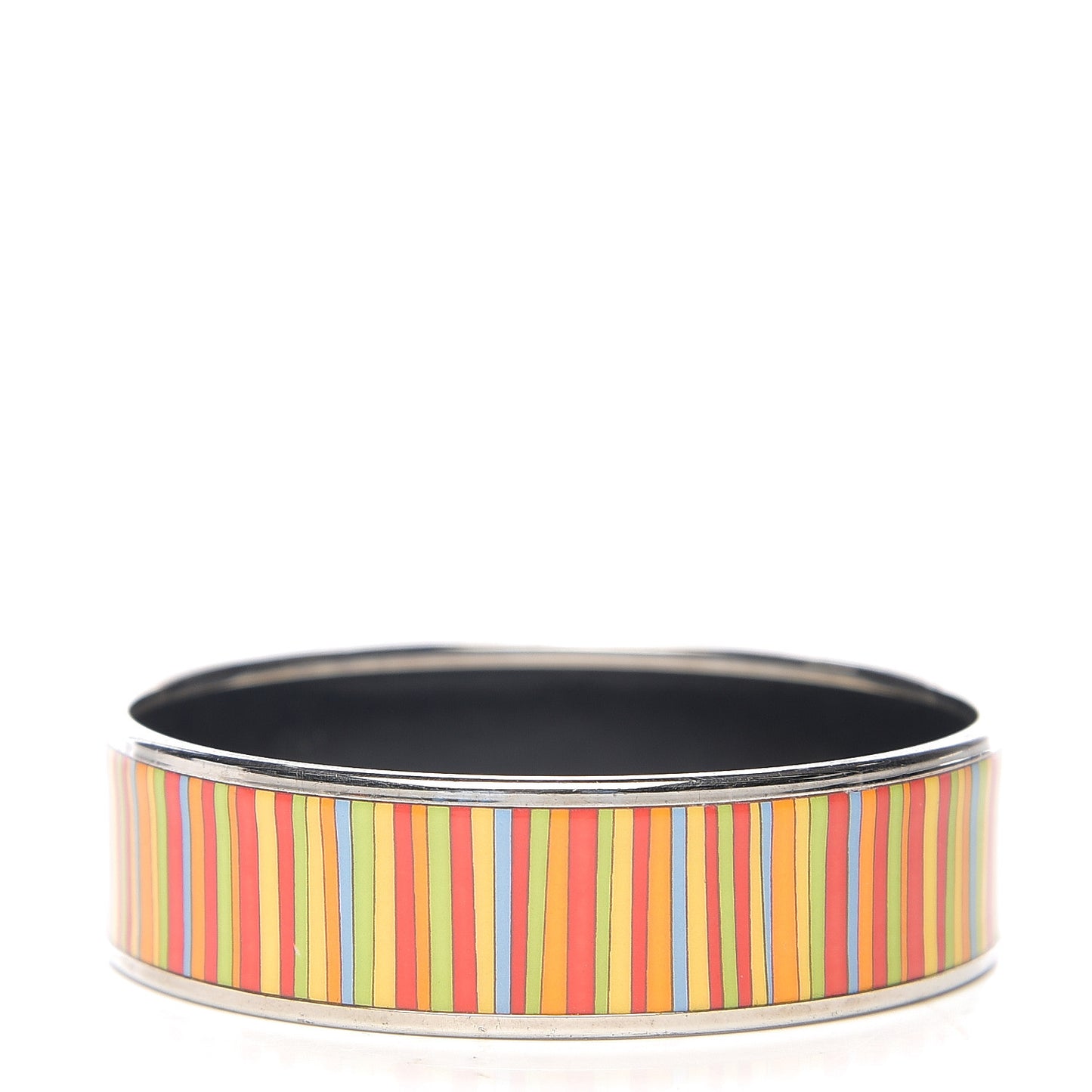 Enamel Printed Stripes Wide Bracelet 70