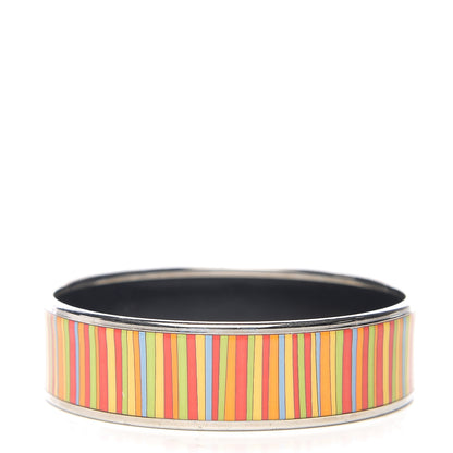 Hermes Enamel Printed Stripes Wide Bracelet 70 2 of 4