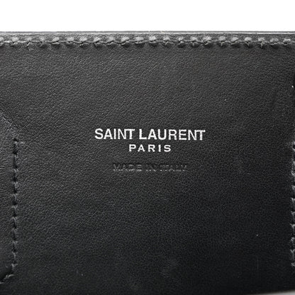 Saint Laurent Calfskin Crocodile Embossed Nano Sac De Jour Black 6 of 13