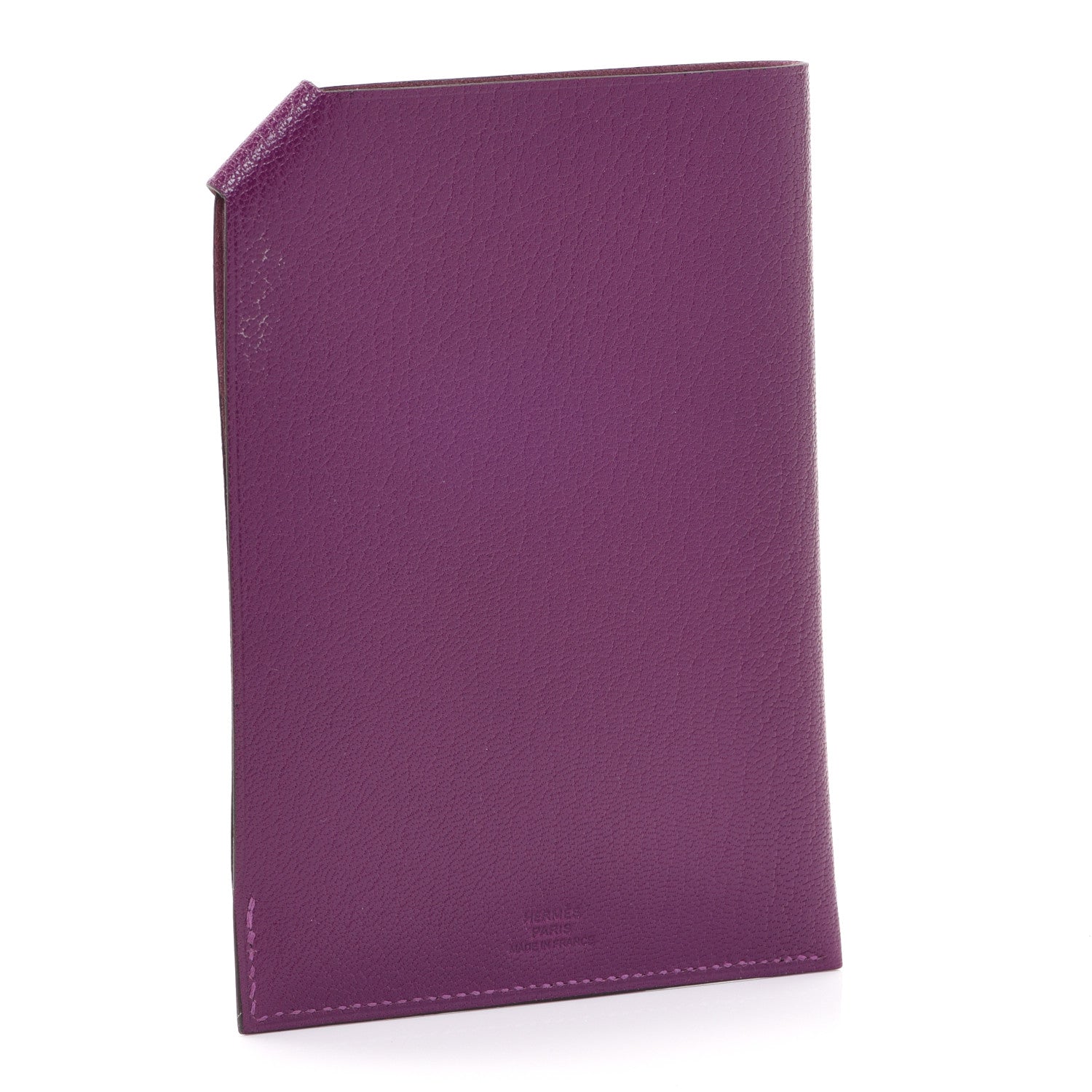 Hermes Chevre Mysore Tarmac Passport Holder Anemone 3 of 8
