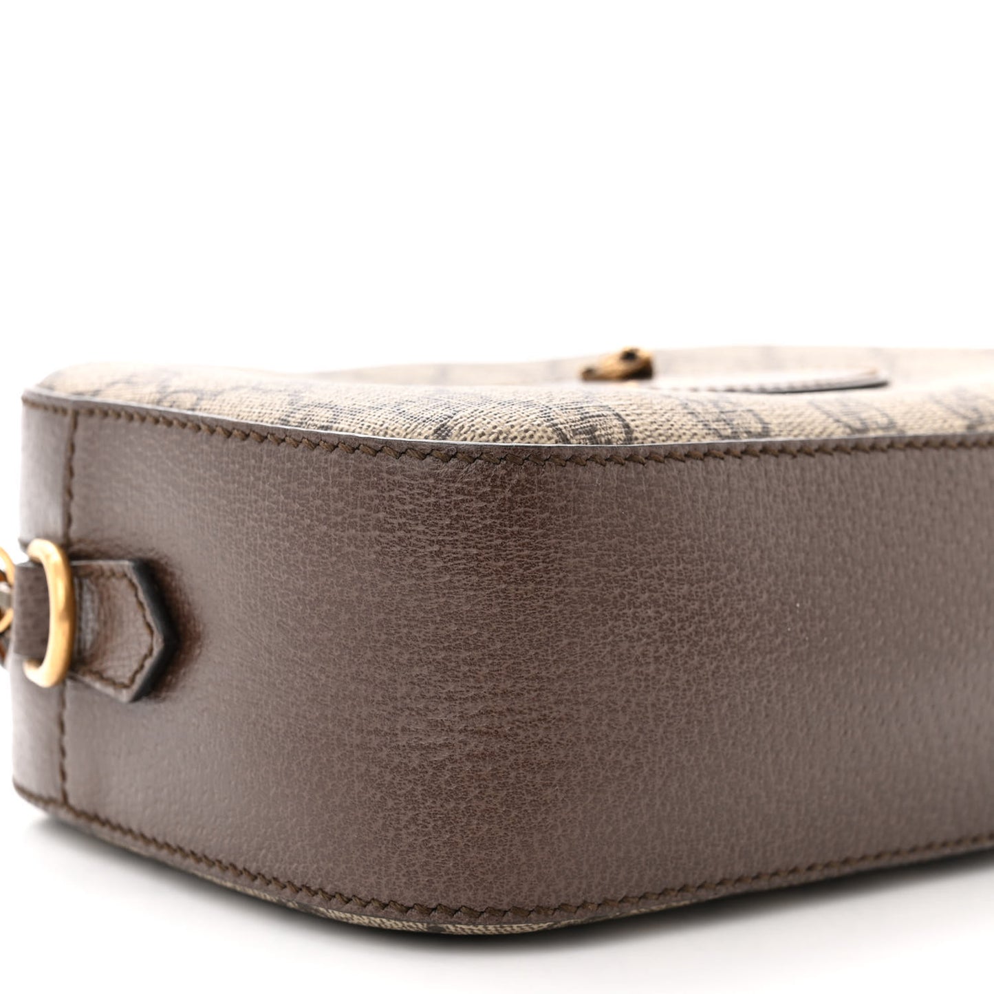 GG Supreme Monogram Web Neo Vintage Shoulder Bag Beige New Acero Crop