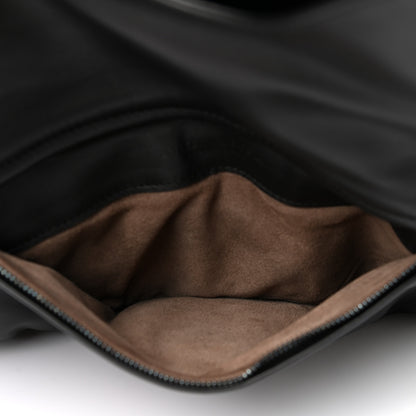 Bottega Veneta Snakeskin Turnlock Clutch Black 5 of 7