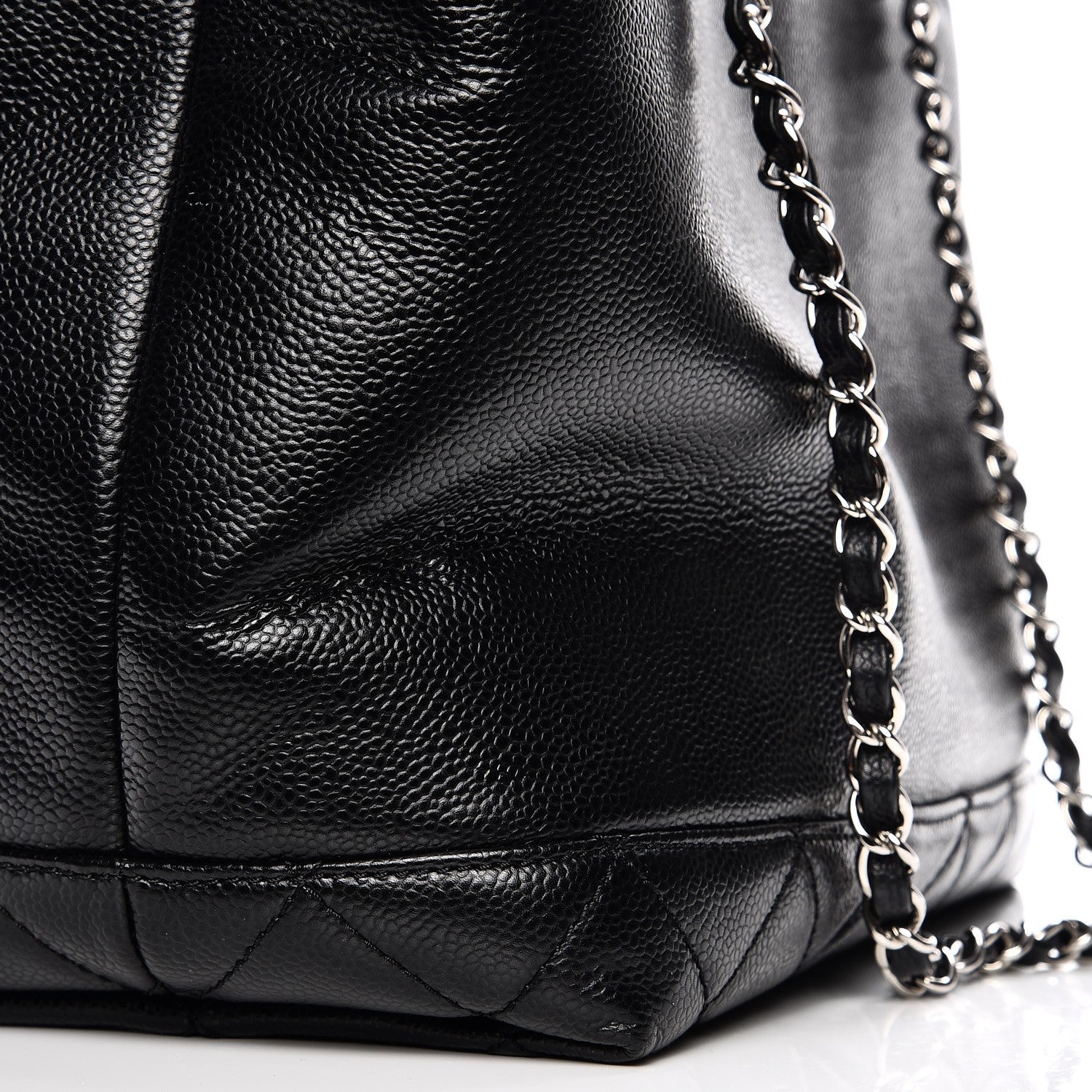 Chanel Soft Caviar CC Medium Top Handle Tote Black 9 of 14