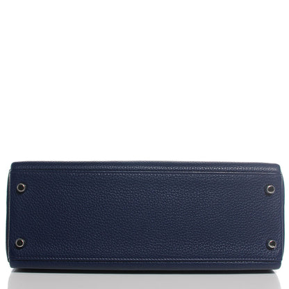 Hermes Togo Kelly Retourne 32 Bleu Saphir 4 of 23