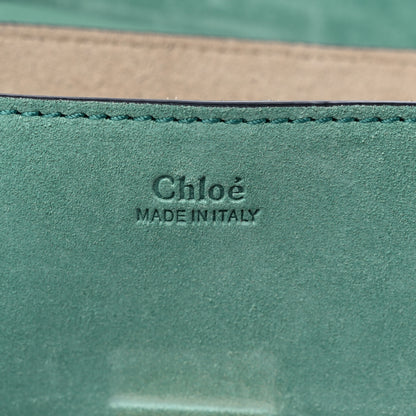 Chloe Suede Smooth Calfskin Drew Shoulder Bag Happy Green 6 of 8