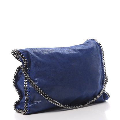 Stella McCartney Shaggy Deer Falabella Fold Over Tote Royal Blue 3 of 10