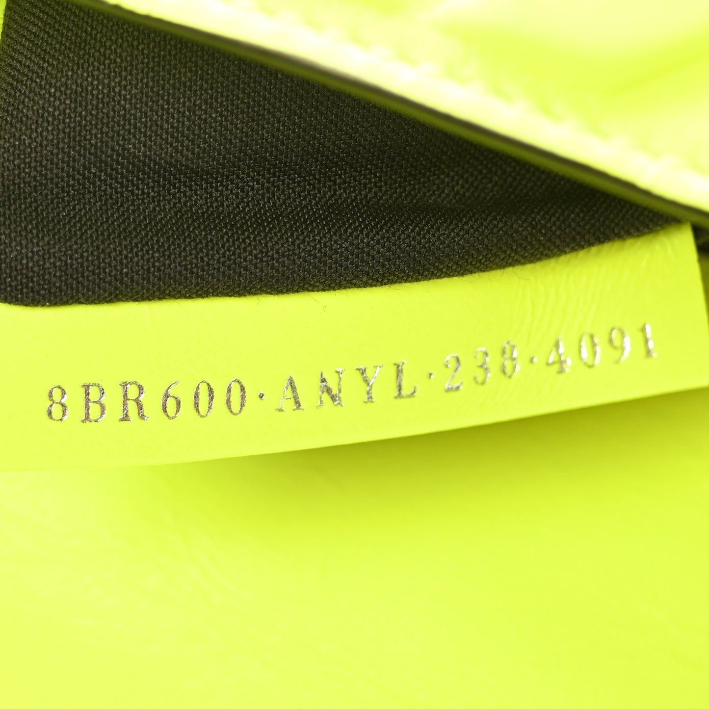 X MARC JACOBS Nappa FF 1974 Embossed Baguette Yellow Fluo