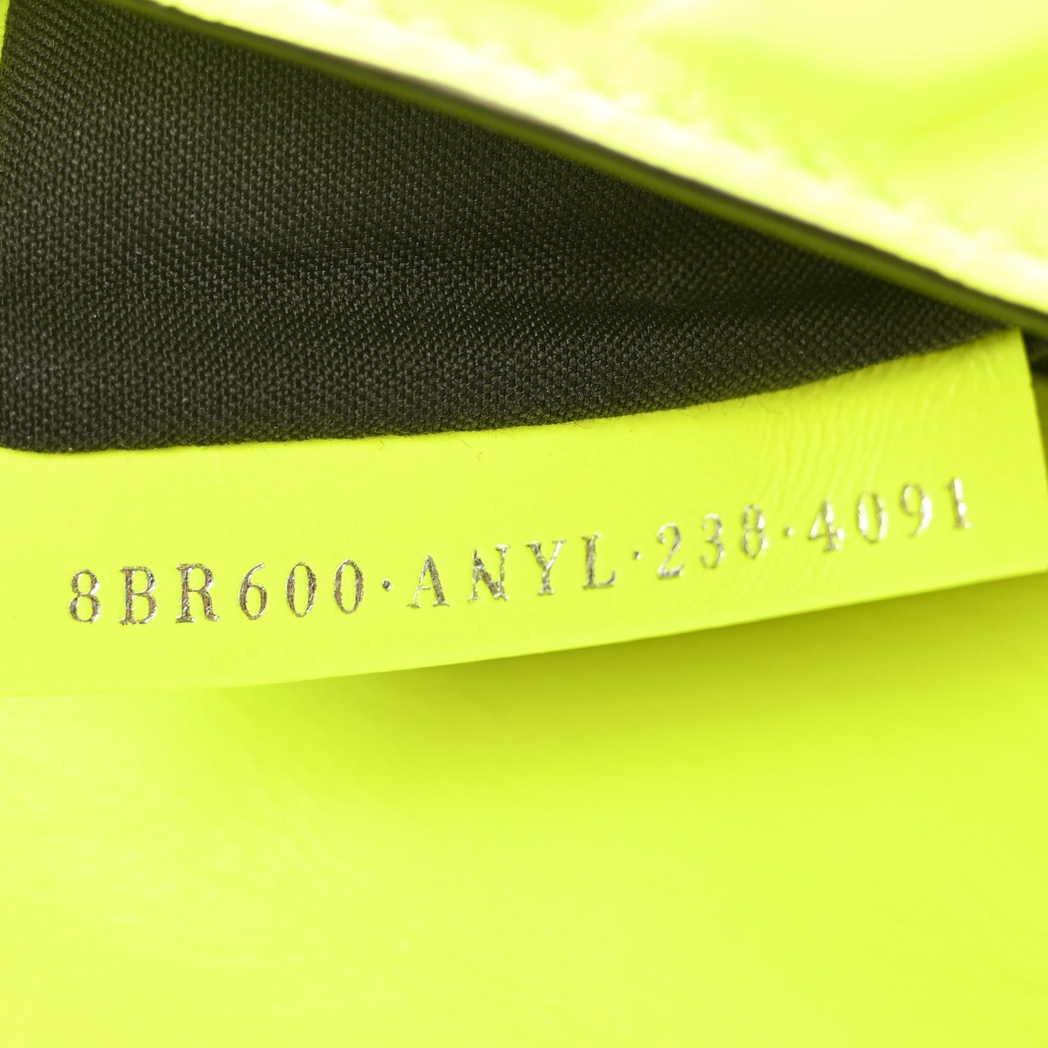 Fendi X MARC JACOBS Nappa FF 1974 Embossed Baguette Yellow Fluo 7 of 10