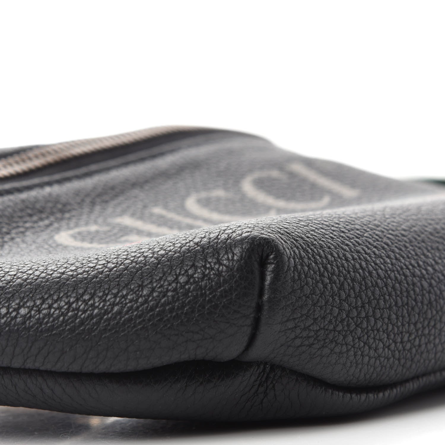 Gucci Grained Calfskin Small Logo Belt Bag Black 9 of 10