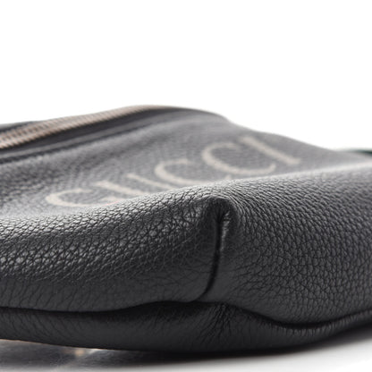 Gucci Grained Calfskin Small Logo Belt Bag Black 9 of 10