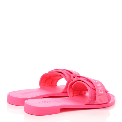 Christian Dior Technical Stretch Fabric Camouflage Dio(r)evolution Slide Sandals 38 Fuchsia Fluo 4 of 9