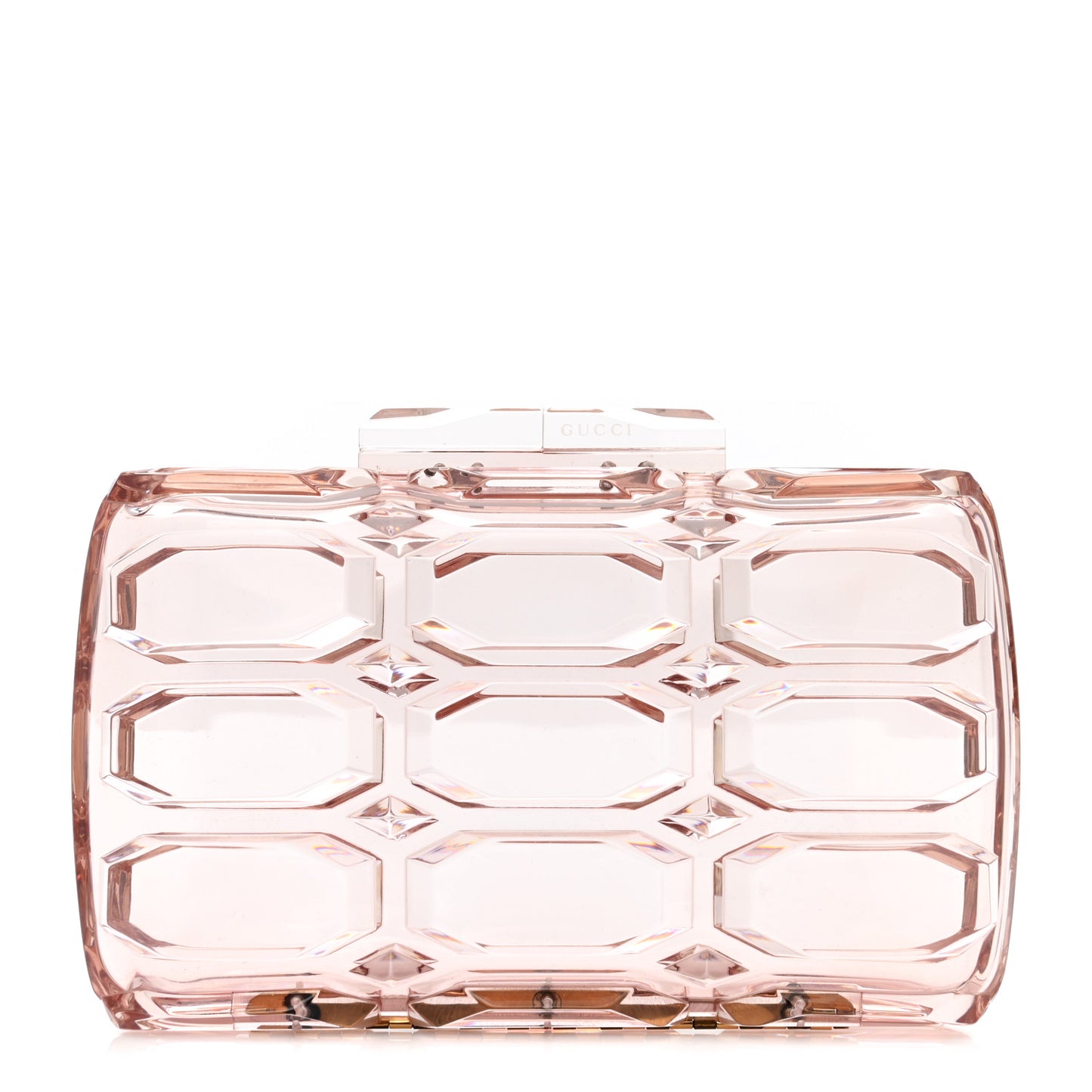 Plexiglass Aristrographic Box Clutch Pink