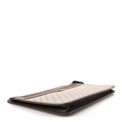 Gucci GG Supreme Monogram Textured Calfskin Web Ophidia Documents Holder Beige Ebony New Acero Acero 4 of 10
