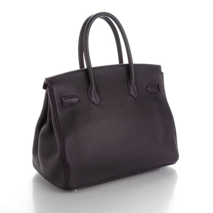 Hermes Taurillon Clemence Birkin 30 Raisin 4 of 25