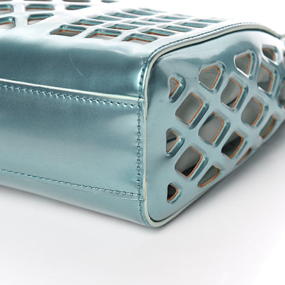 Louis Vuitton Metallic Patent Reef Jelly Basket PM Turquoise 13 of 14