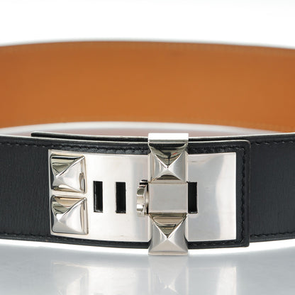 Hermes Box Collier De Chien CDC Belt 72 Black 3 of 7