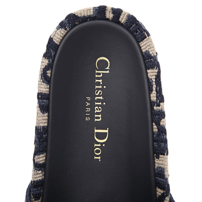 Christian Dior Oblique D-Way Platform Sandal 38 Deep Blue 6 of 9