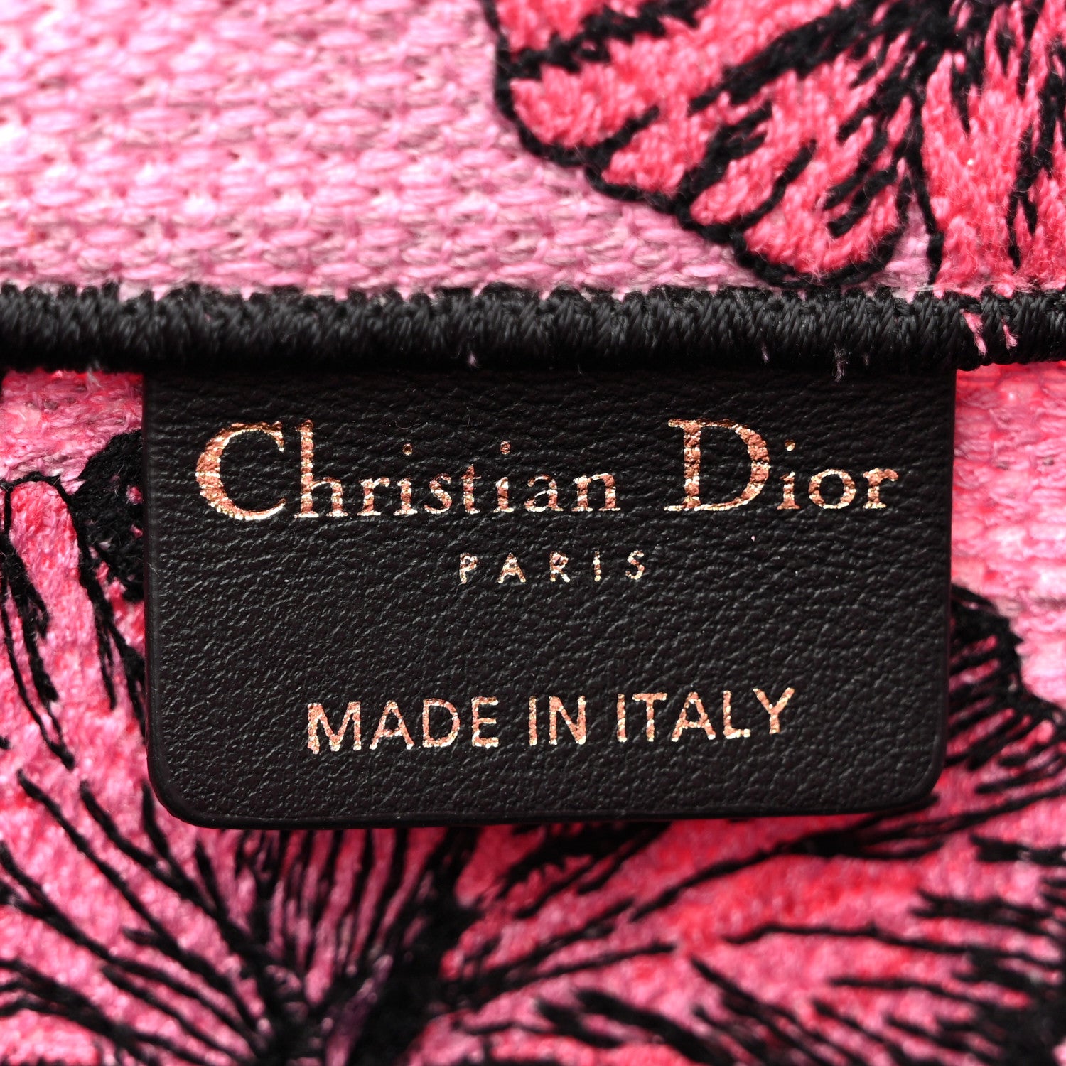 Christian Dior Canvas Embroidered Large Toile de Jouy Voyage Book Tote Fuchsia Multicolor 6 of 12