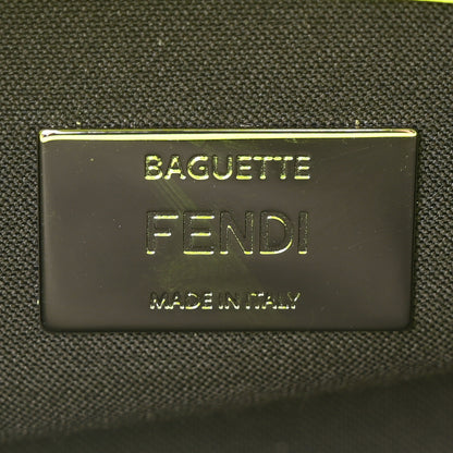 Fendi X MARC JACOBS Nappa FF 1974 Embossed Baguette Yellow Fluo 6 of 10