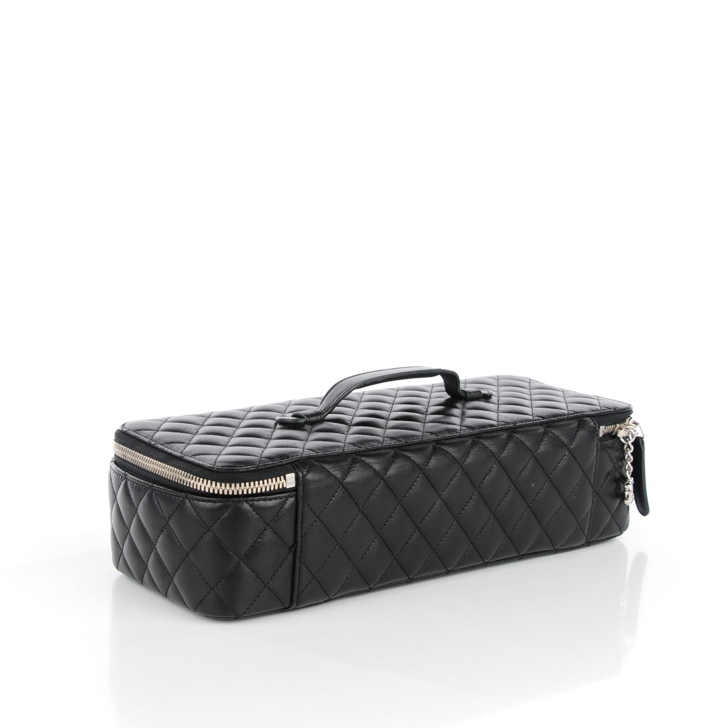 Chanel Lambskin Quilted Large Jewelry Case Black 2 of 8
