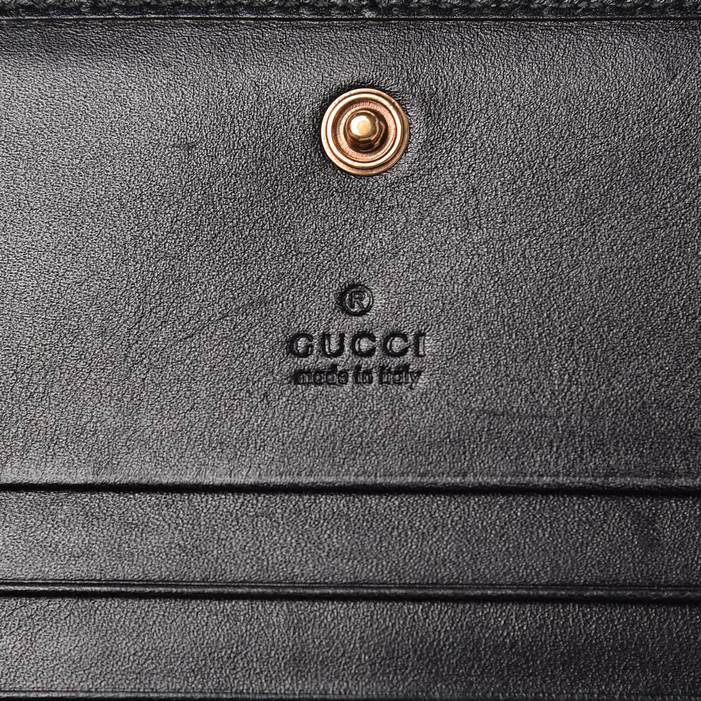 Calfskin Matelasse GG Marmont Card Case Wallet Black