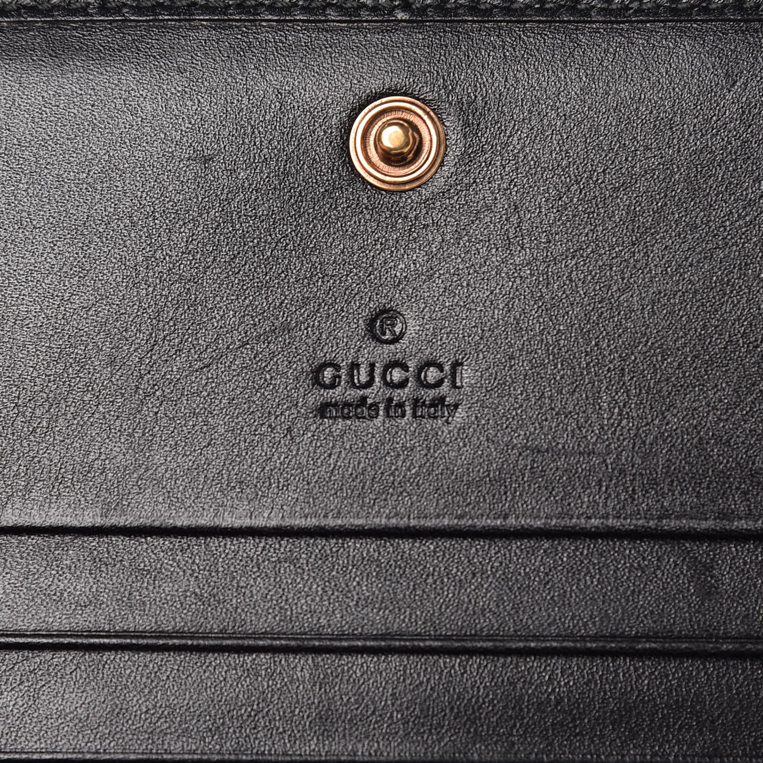 Gucci Calfskin Matelasse GG Marmont Card Case Wallet Black 6 of 10