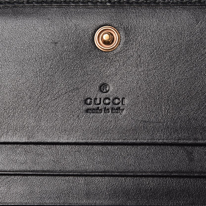 Gucci Calfskin Matelasse GG Marmont Card Case Wallet Black 6 of 10